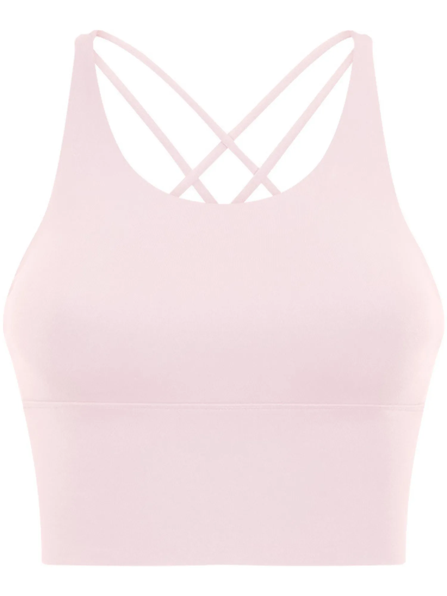 Ballet Pink "Elizabeth" Open Back Longline Sports Bra