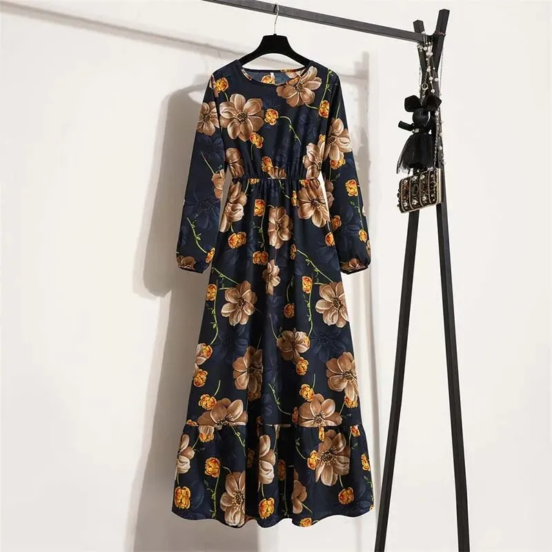 Bohemian Elegant Floral Printed Dress