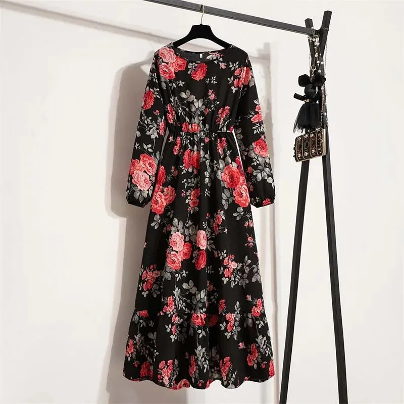 Bohemian Elegant Floral Printed Dress