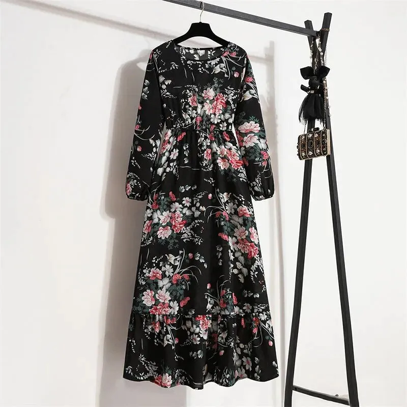 Bohemian Elegant Floral Printed Dress