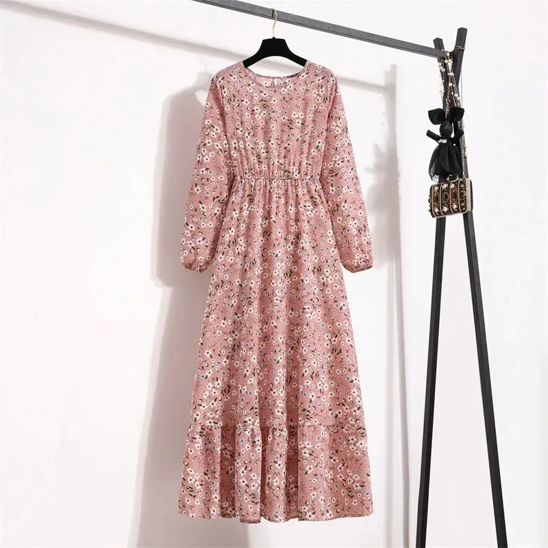 Bohemian Elegant Floral Printed Dress