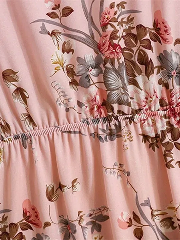 Bohemian Elegant Floral Printed Dress