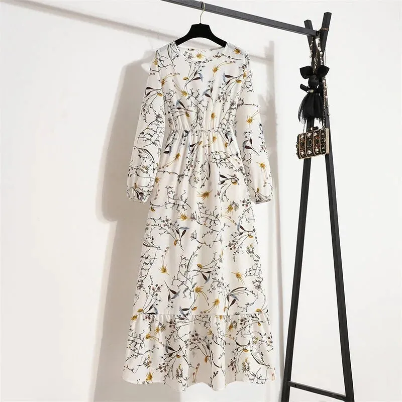 Bohemian Elegant Floral Printed Dress