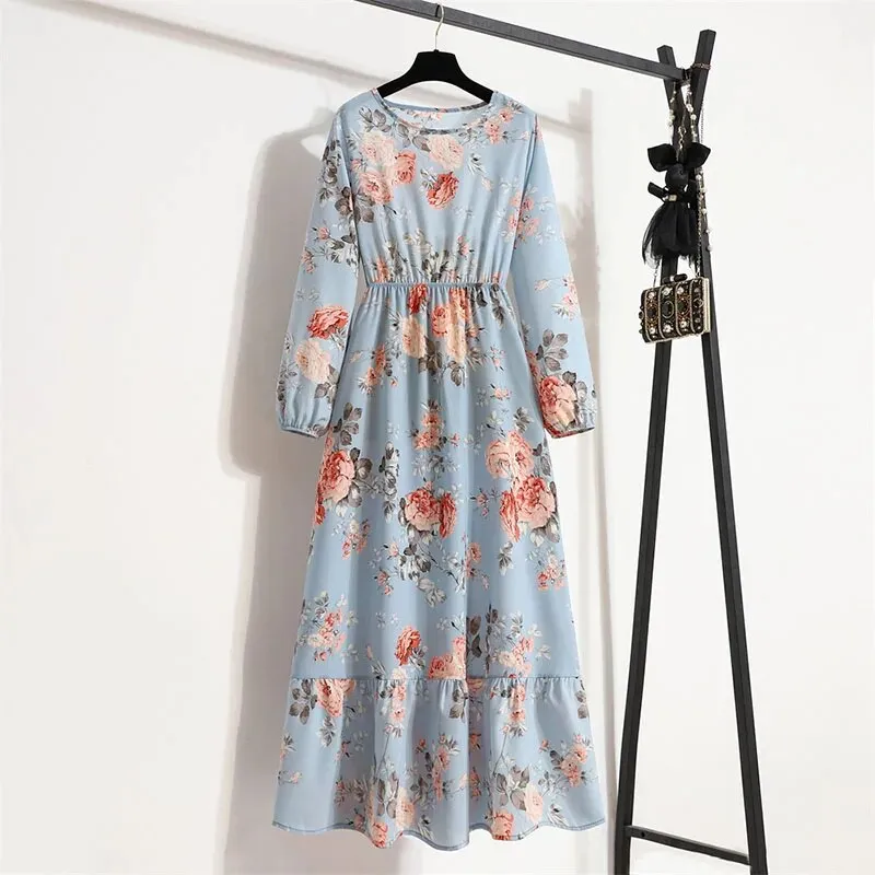 Bohemian Elegant Floral Printed Dress
