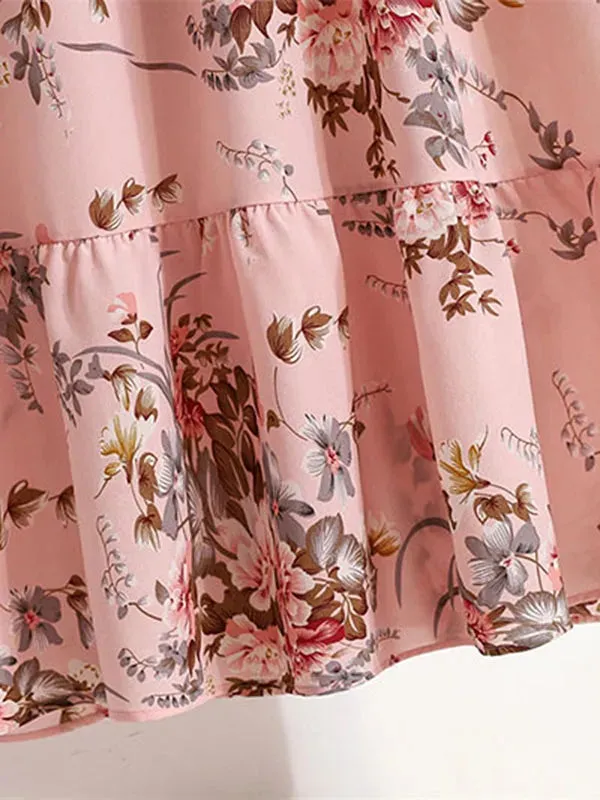 Bohemian Elegant Floral Printed Dress