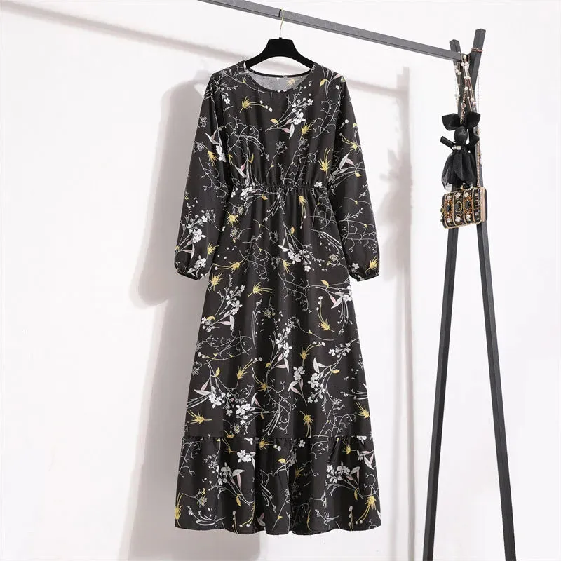 Bohemian Elegant Floral Printed Dress