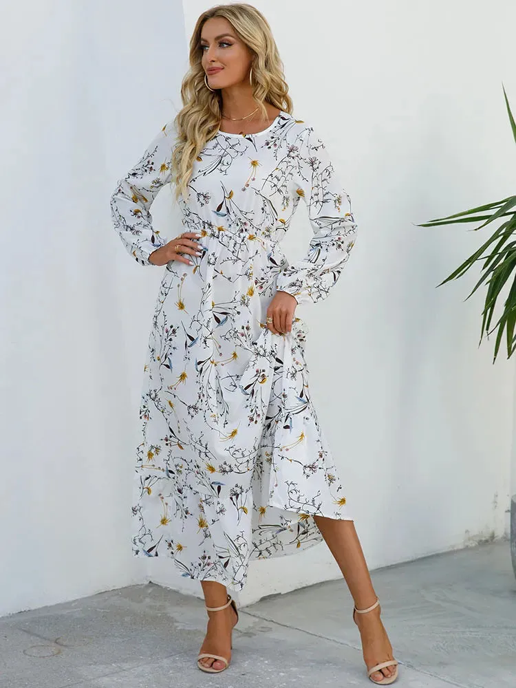 Bohemian Elegant Floral Printed Dress