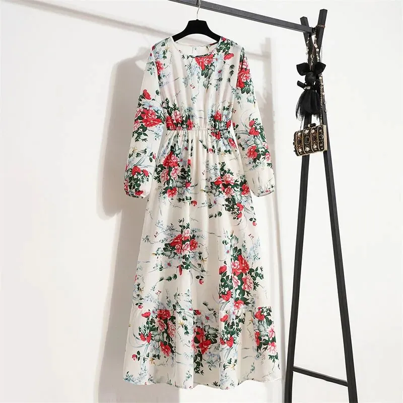 Bohemian Elegant Floral Printed Dress
