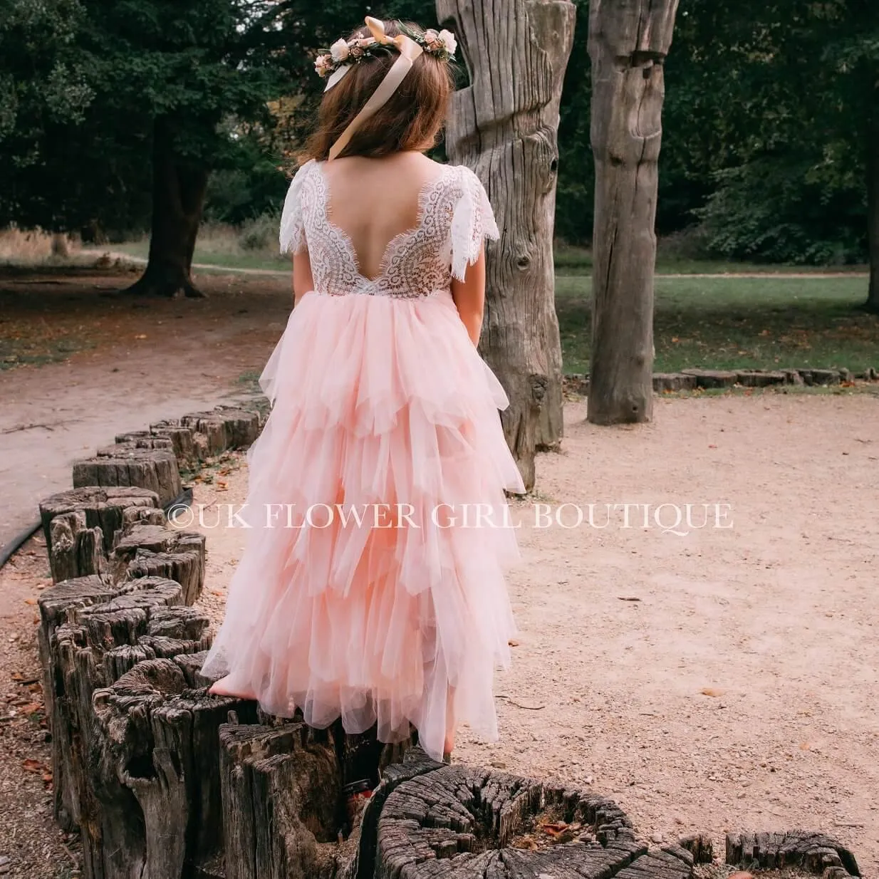 Bohemian Princess Dress - Blush