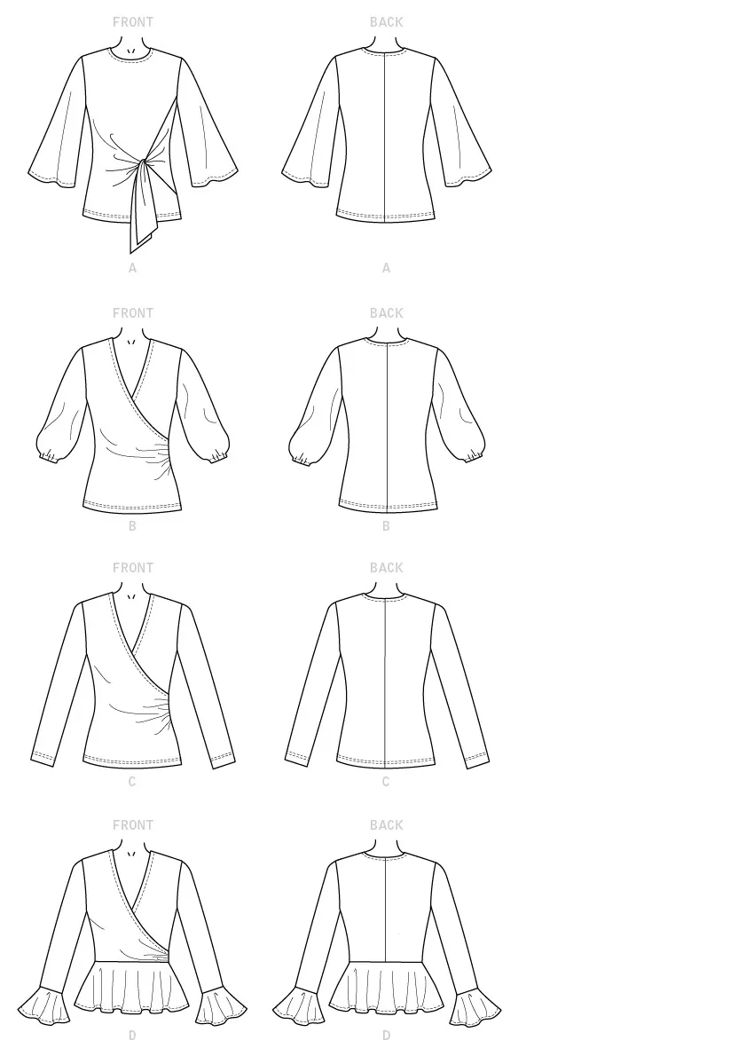 Butterick Pattern B6628 Misses Top/Vest