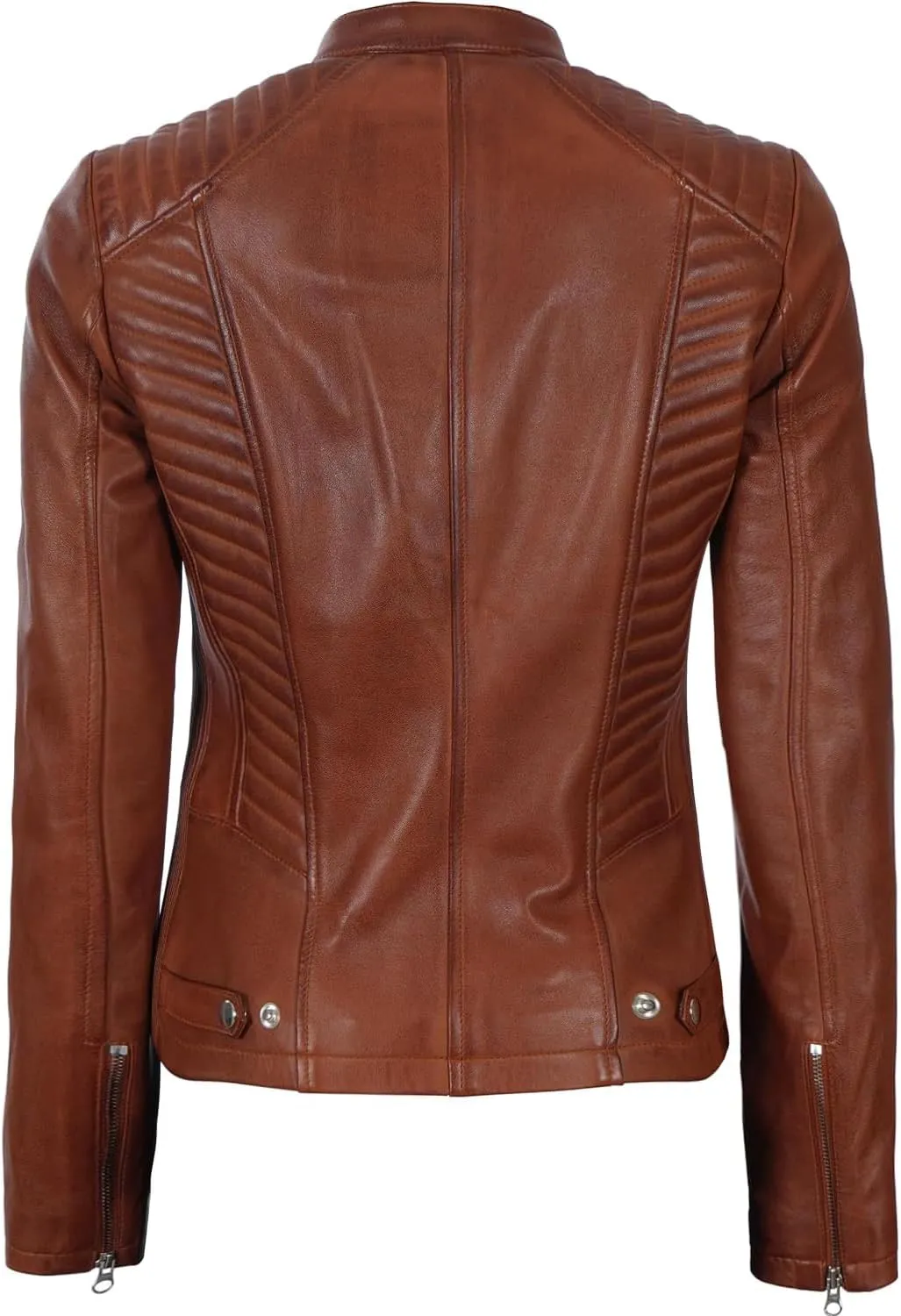 Decrum Leather Jacket Women - Casual Real Lambskin Womens Leather Jacket