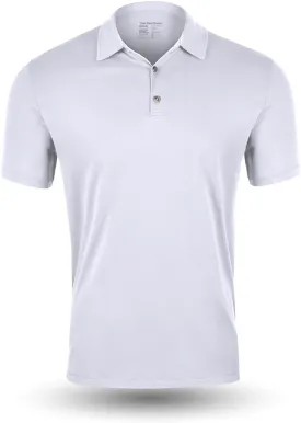 Fresh Clean Threads Mens Polo Shirts - Pre Shrunk Soft Fitted Premium Classic Shirt - Men's Polos Cotton Poly T-Shirt Blend