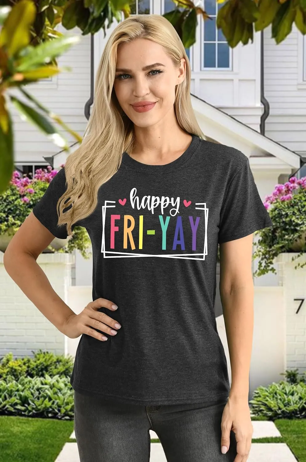 Friday Shirt for Women Happy Friday Teacher T Shirt Friday Weekend Tshirt Teacher Gifts Tops