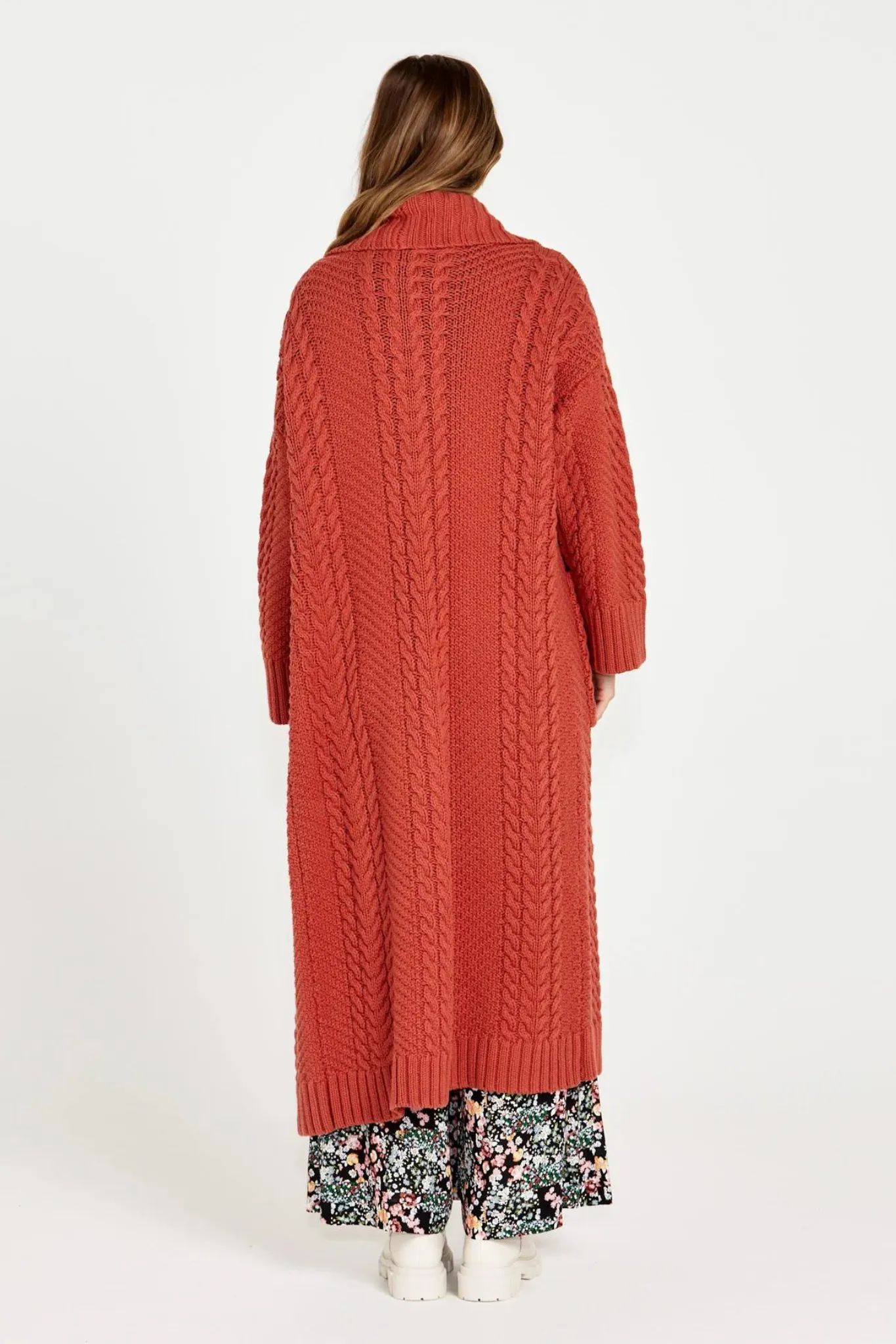 Jacinta Cable Cardi - Rosewood