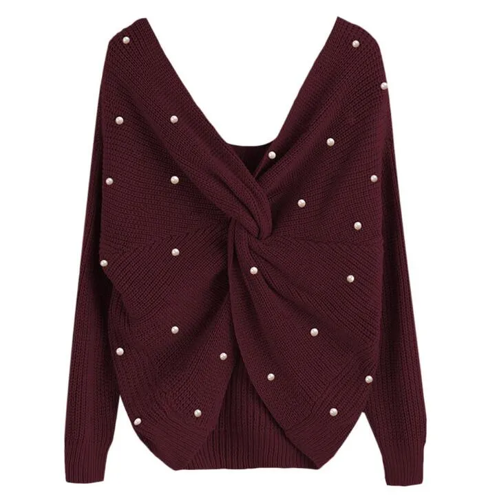 Knotted Pullover Sweater