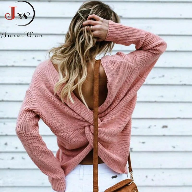 Knotted Pullover Sweater