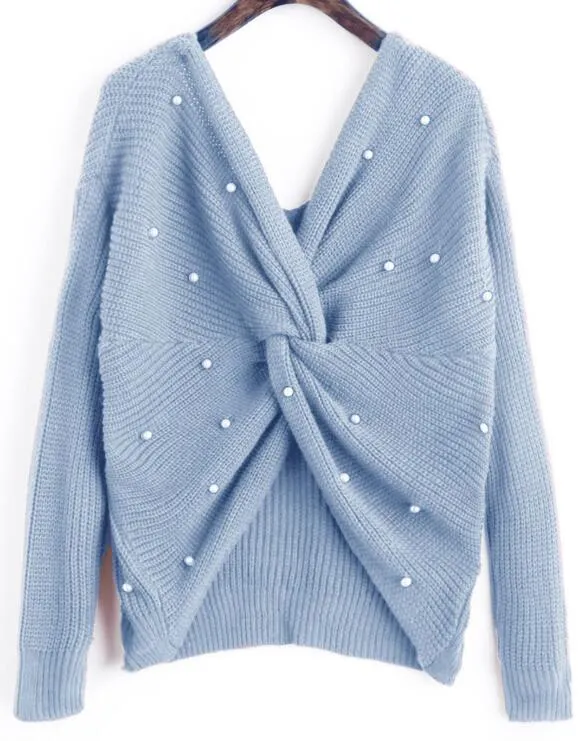 Knotted Pullover Sweater