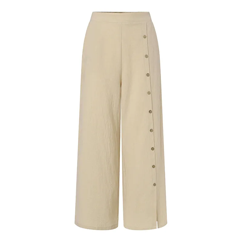 Long Sleeve and Loose Wide Leg Pants Set