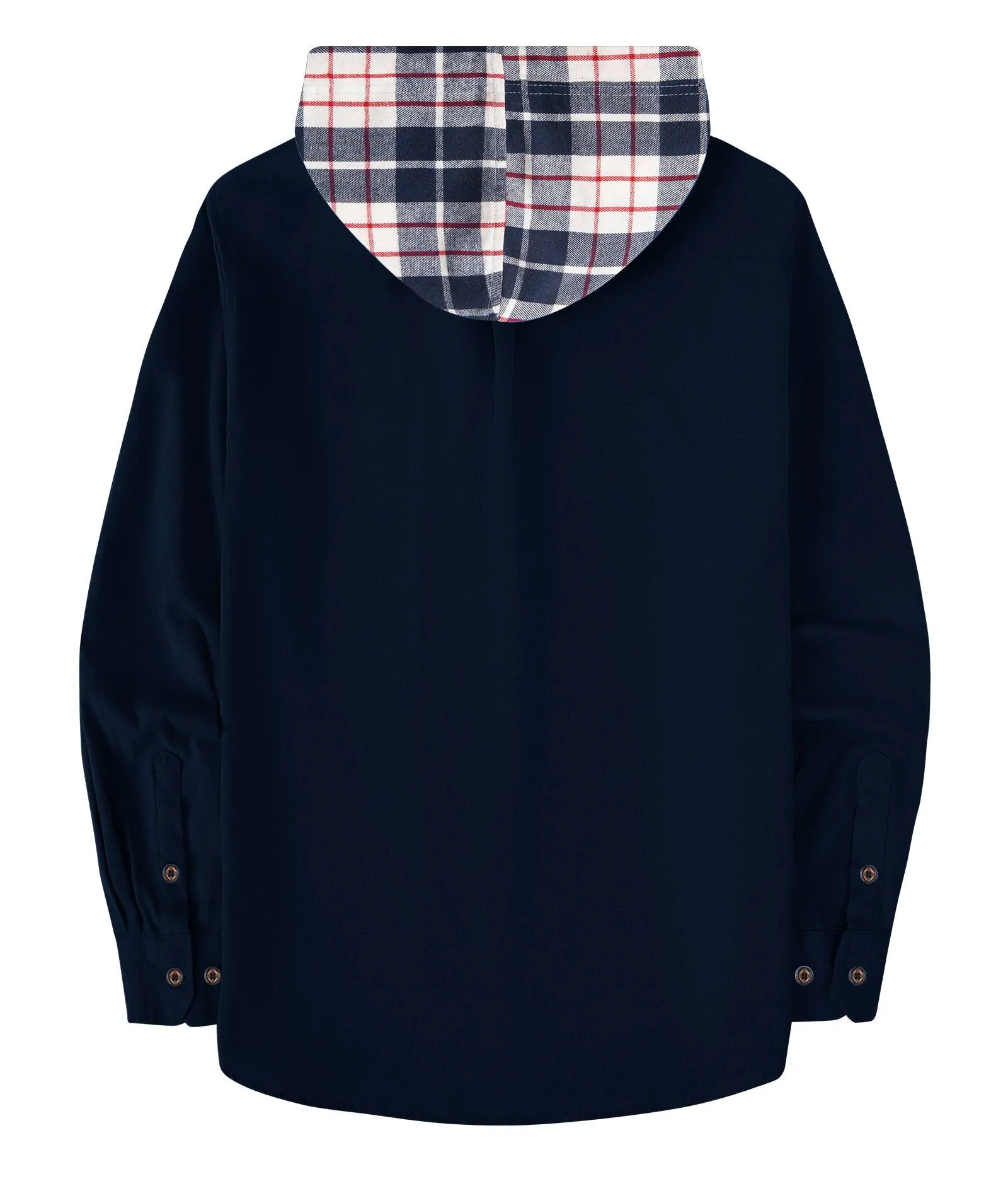 Men's Button Up Flannel Plaid Shirt-ZPK007042