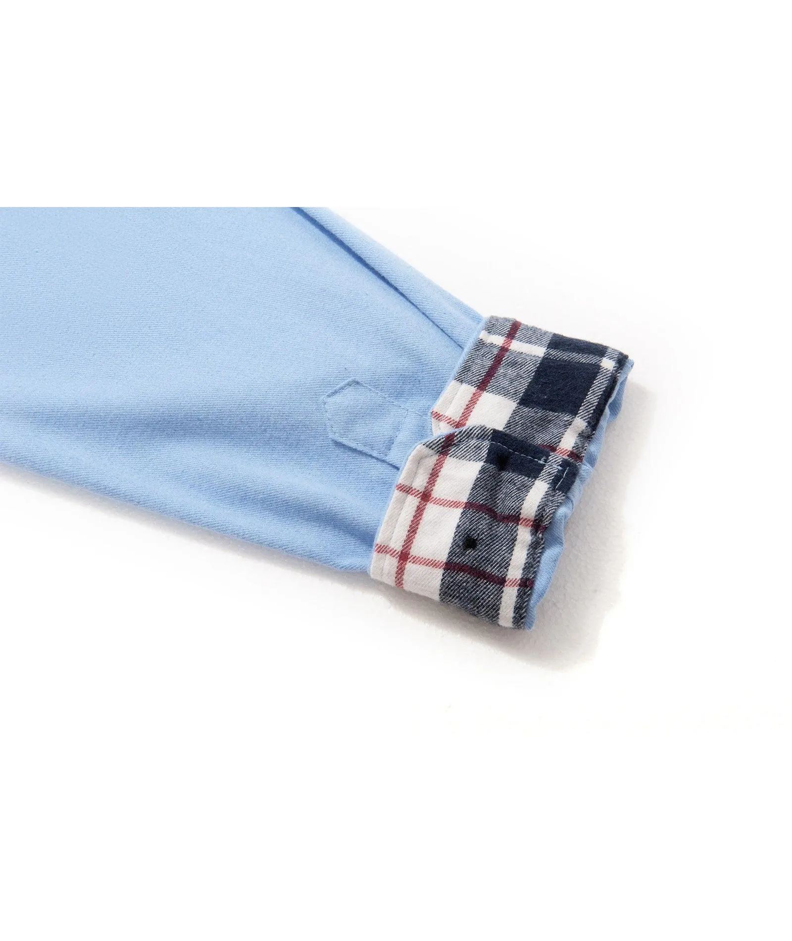 Men's Button Up Flannel Plaid Shirt-ZPK007042