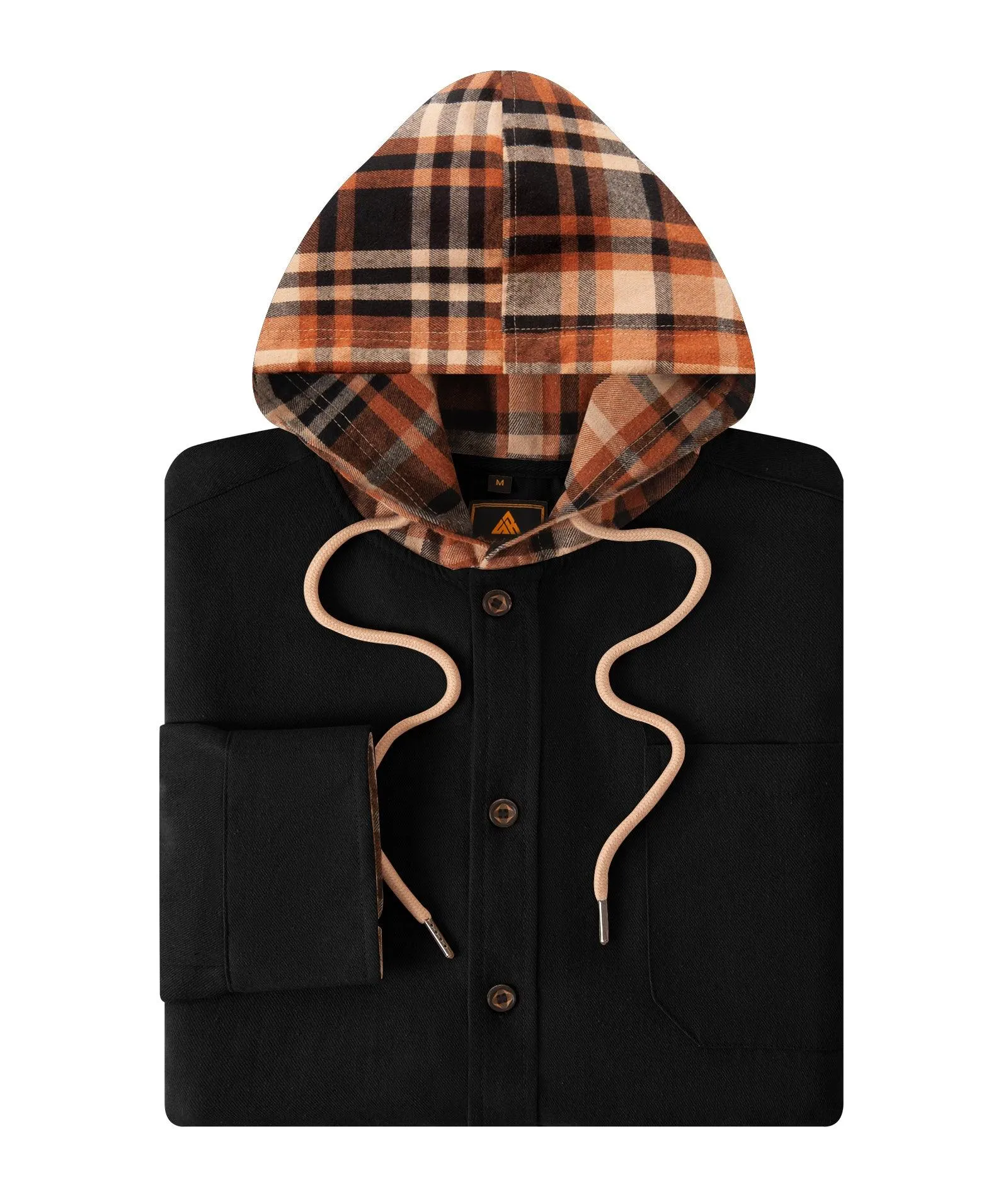 Men's Button Up Flannel Plaid Shirt-ZPK007042