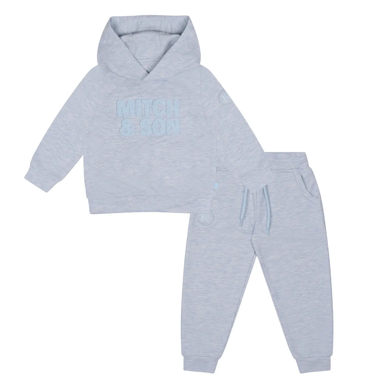Mitch & Son - Melange hoodie tracksuit