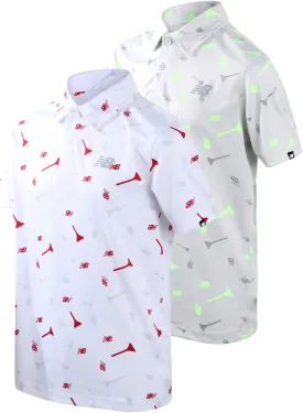 New Balance Boys Polo T-Shirt - 2 Pack Short Sleeve Dry Fit Shirt - Performance Collared Golf Shirt (8-20)