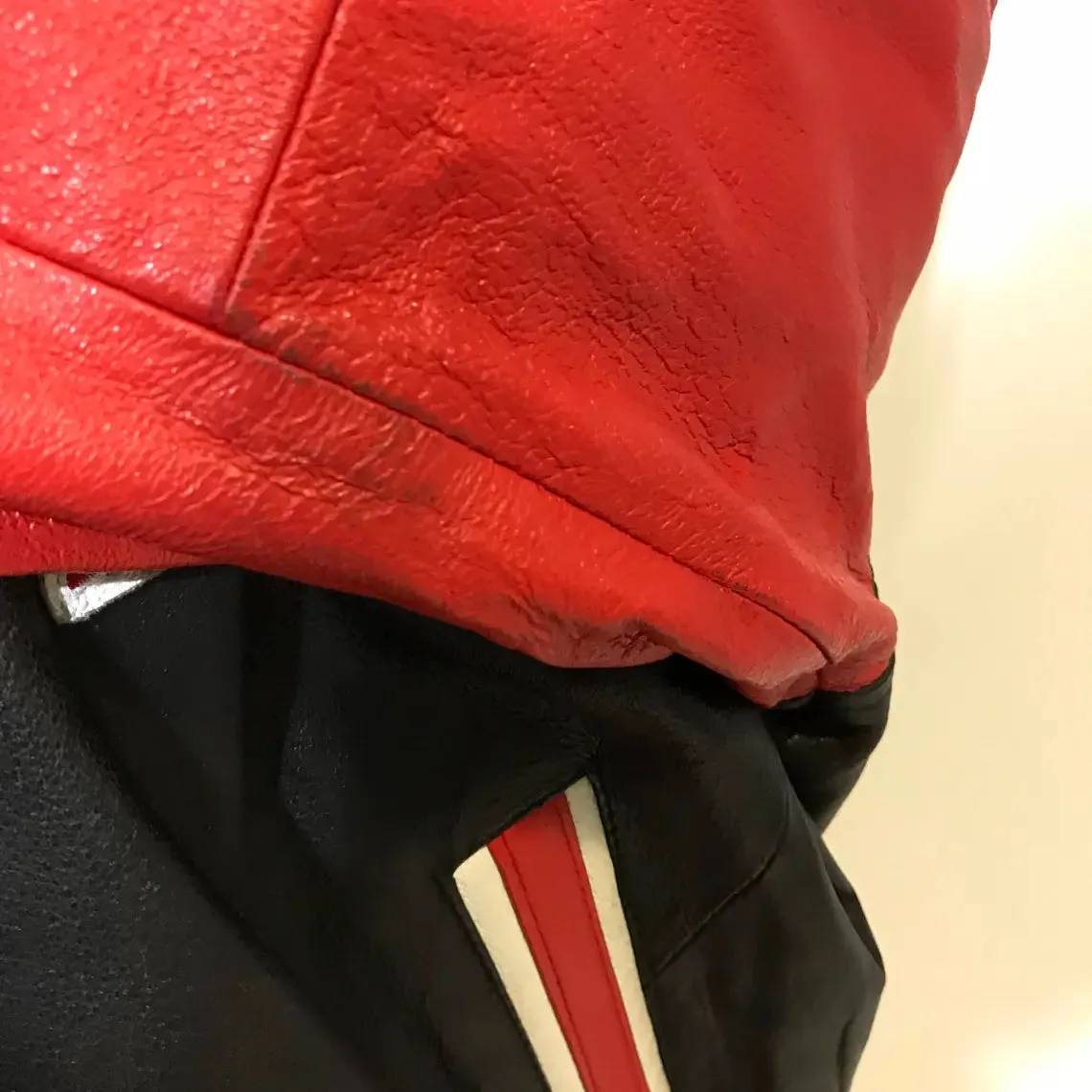 Patriot's Pride Vintage Leather USA Flag Jacket