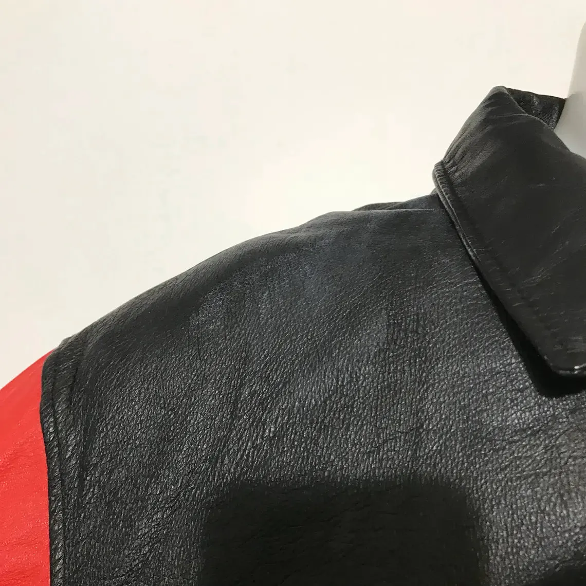 Patriot's Pride Vintage Leather USA Flag Jacket