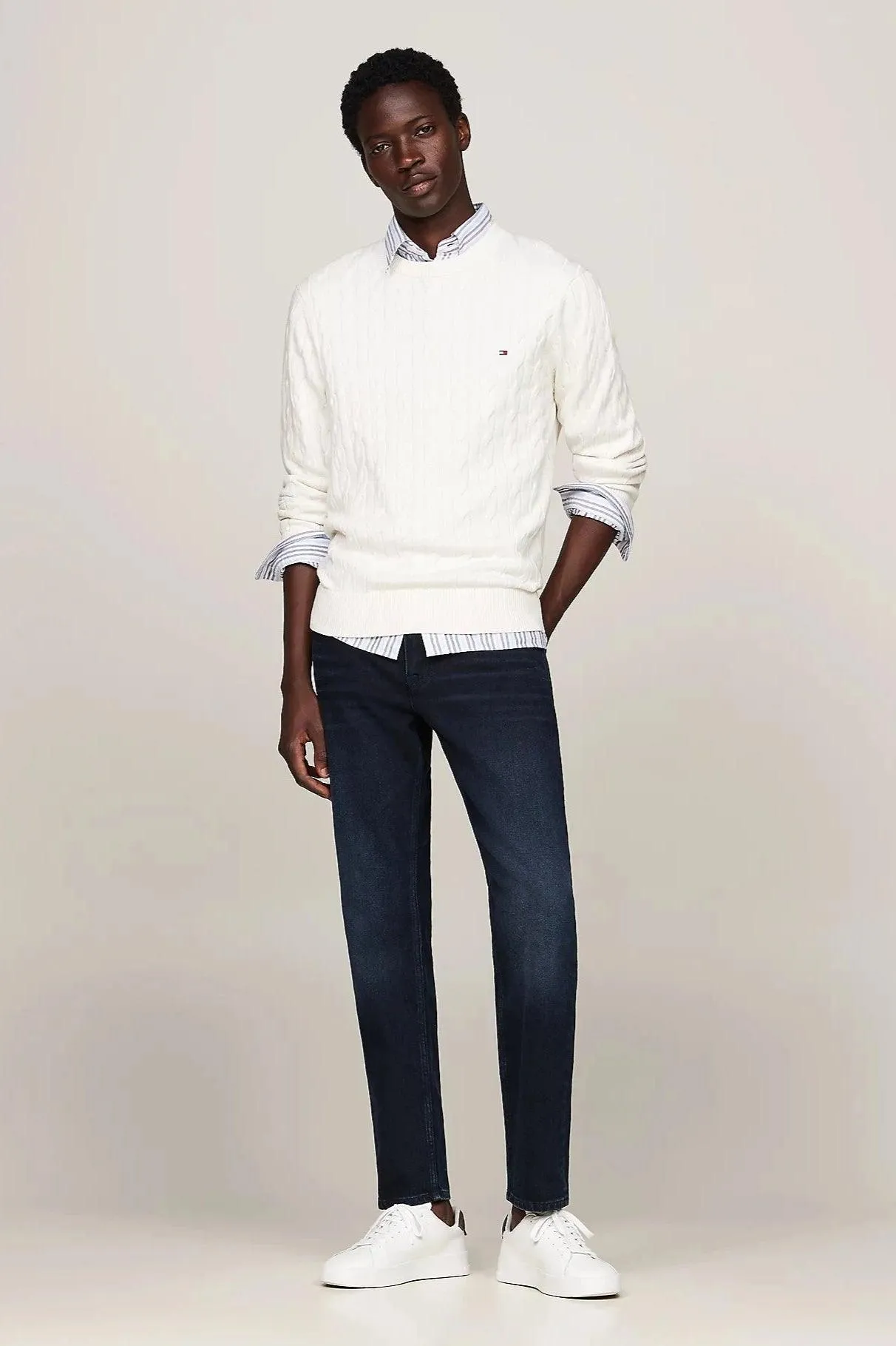 Pull Tommy Hilfiger blanc