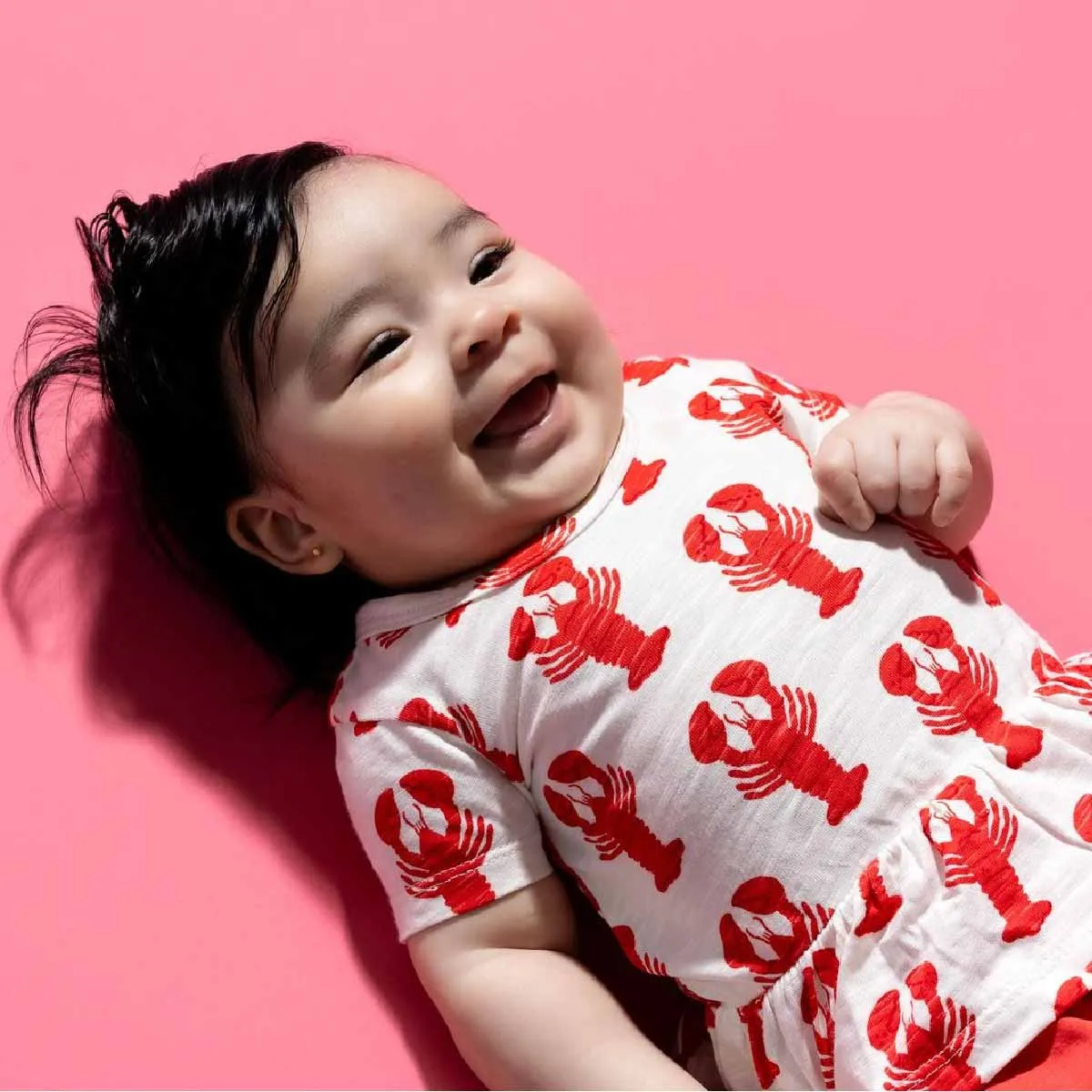 SALE - Short Sleeve Peplum Top_Lobster Claws