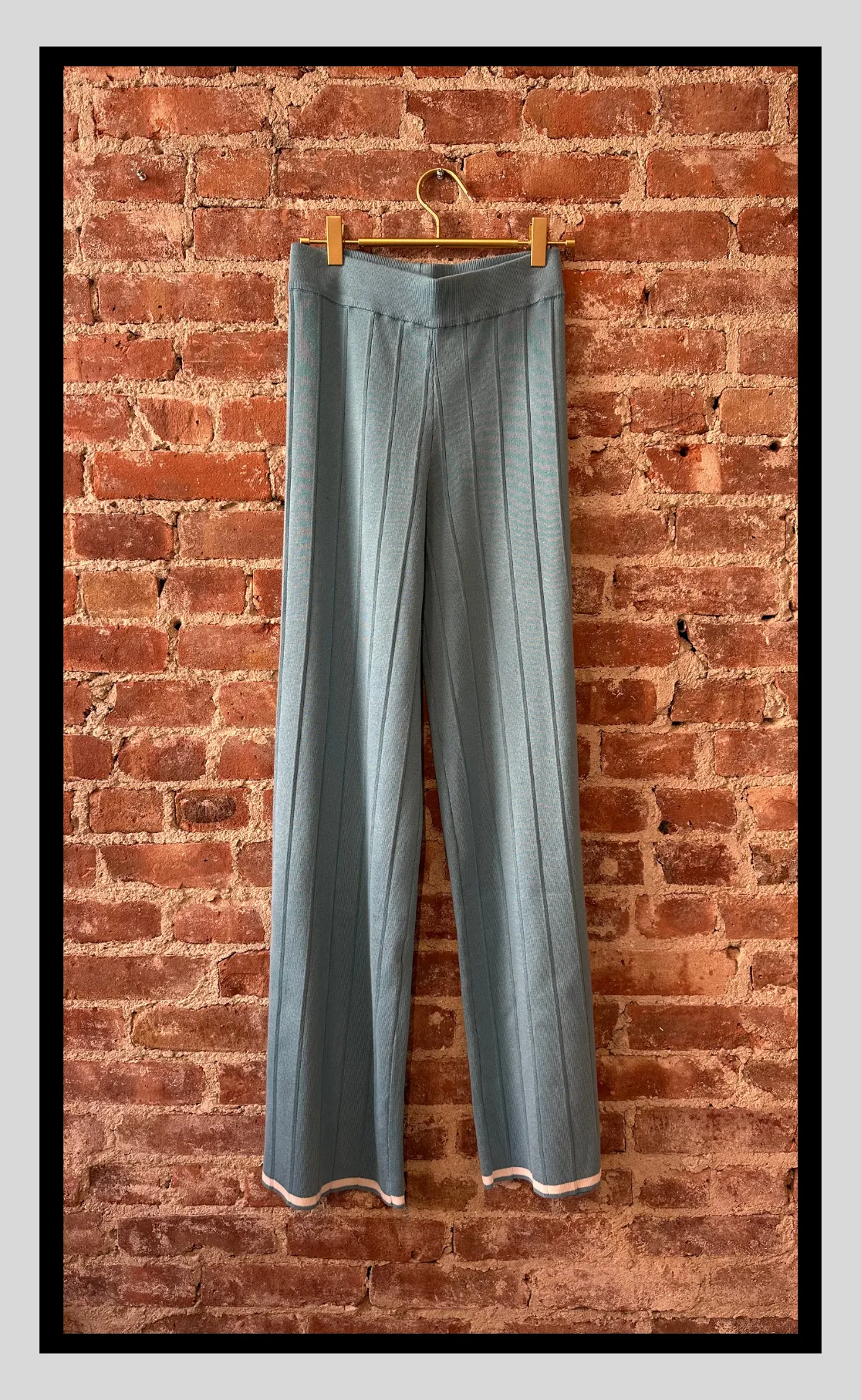Sky Blue Knit Pants