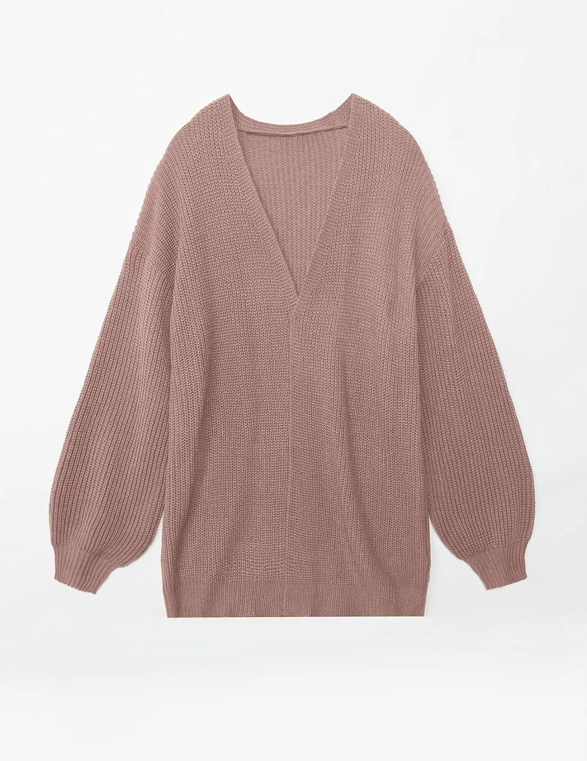 Women's Lightweight Oversized Long Cardigans Spring 2025 Cute Waffle Knit V Neck Open Front Thin Sweater Cardigan
