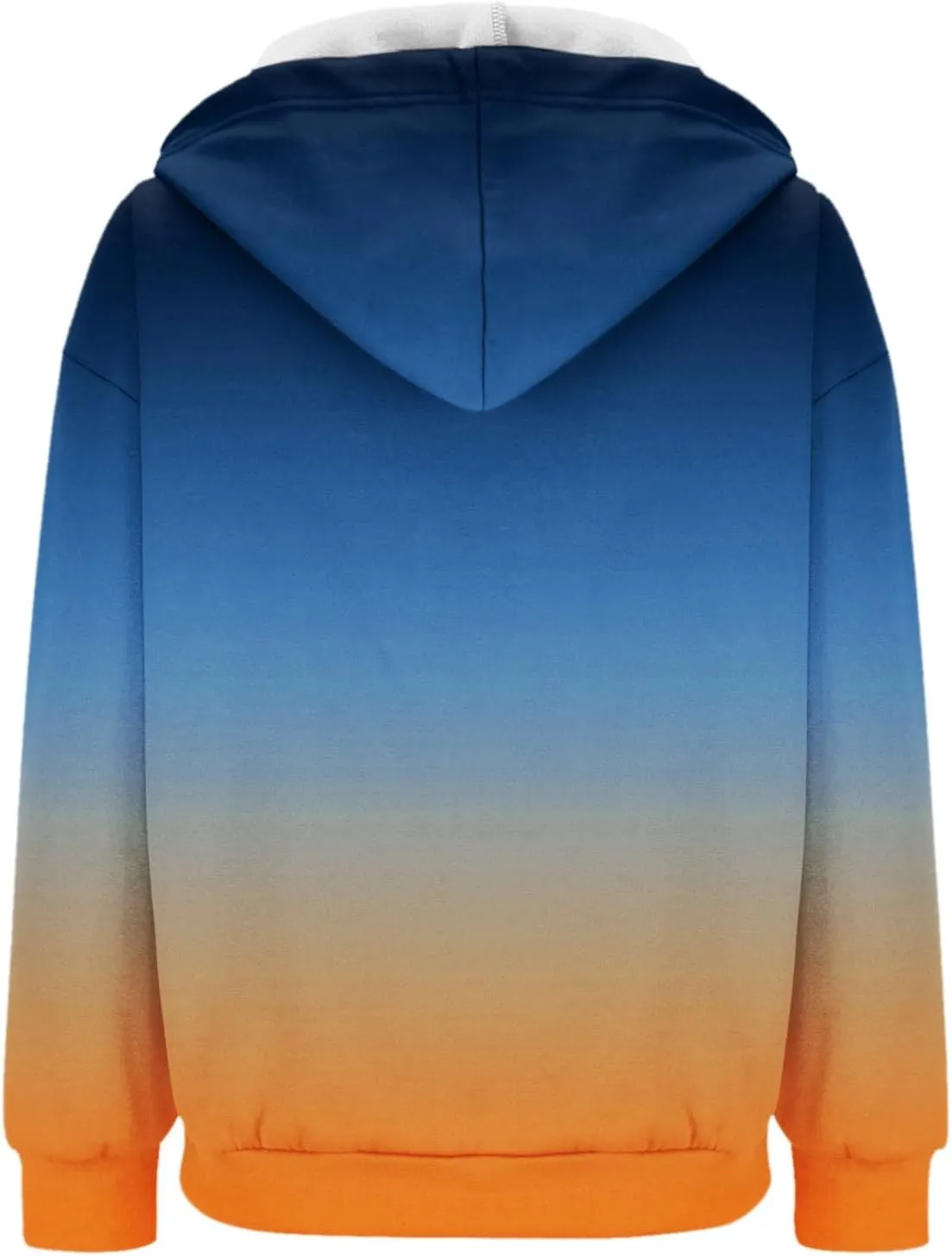 Womens Zip up Hoodies Long Sleeve Sweatshirt Autumn Winter Warm Drawstring Oversizeds Hooded Jackets Jumper Tops